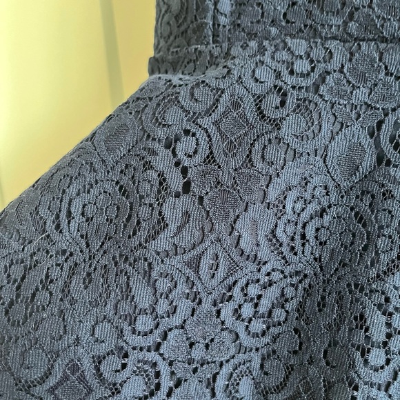 Ever New Navy Lace Peplum Halter Top - Picture 6 of 6